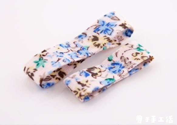 兼职手工活—超简单贴布花色发卡