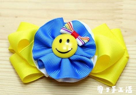 兼职手工活-超萌太阳花笑脸发箍教程