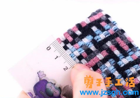 兼职手工活-粗毛线大纽扣蝴蝶结发卡教程