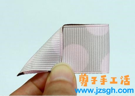 兼职手工活—大点桃花丝带蝴蝶结的详细教程