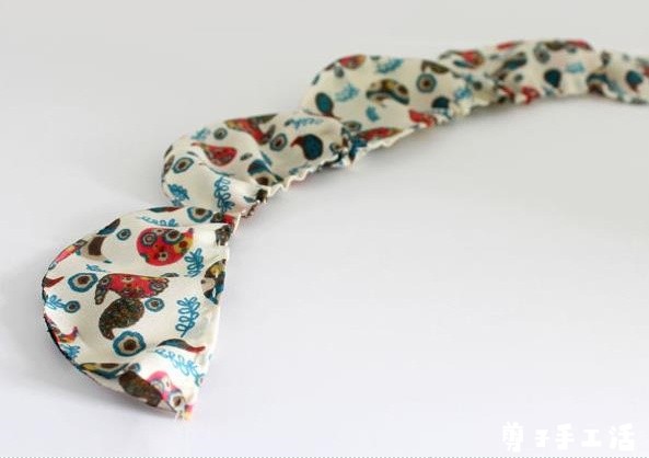 兼职手工活-大花瓣花色樱花发束发带制作教程