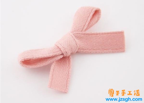 兼职手工活-大颗珍珠简单蝴蝶结发卡