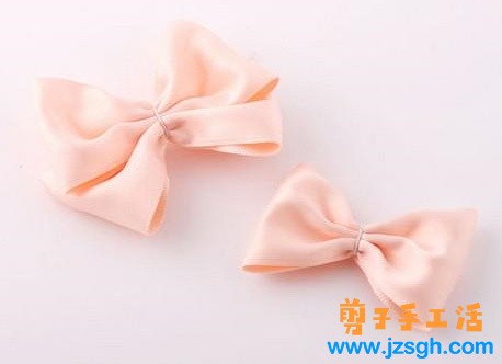 兼职手工活-粉色公主皇冠蝴蝶结发卡教程