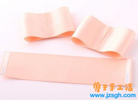 兼职手工活-粉色公主皇冠蝴蝶结发卡教程