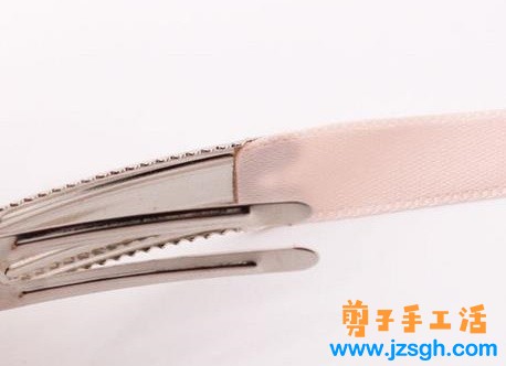 兼职手工活-粉色公主皇冠蝴蝶结发卡教程