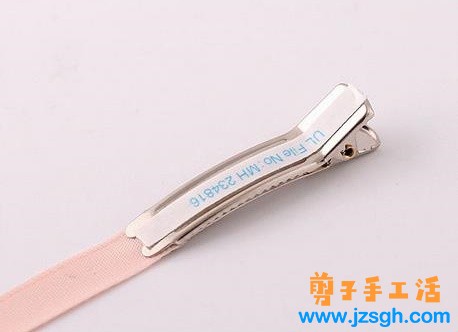 兼职手工活-粉色公主皇冠蝴蝶结发卡教程