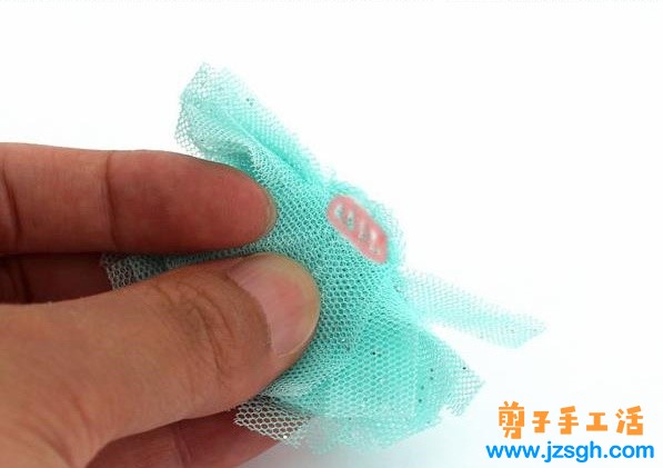 兼职手工活—— 粉色牡丹花丝带发卡制作教程